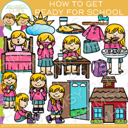 How to Get Ready for School Clip Art
