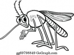Funny Mosquito Clip Art - Royalty Free - GoGraph