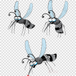 Mosquito Cartoon clipart - Wing, Illustration, Bee ...