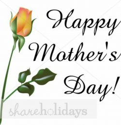Happy Mother\'s Day Clip Art Black and White | ... pastel bouquet ...