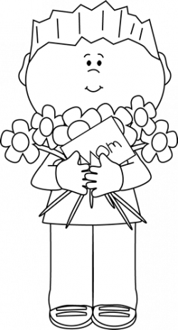 clip art black and white | Black and White Happy Mother\'s Day Boy ...