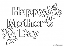 Happy mothers day clipart black and white 7 » Clipart Station