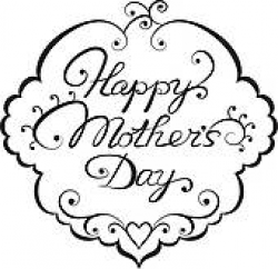 Mothers Day Clipart Black And White | Free download best Mothers Day ...