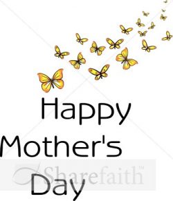 Bunch of Butterflies Mother\'s Day Wish | Mothers Day Word Art