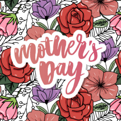 Happy mothers day elegant typography pink banner. Vector ...