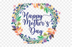 Mothers Day Clipart Christmas In Dixie - Watercolor Happy Mothers ...