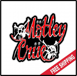 $3.39 - Motley Crue Logo Decal Sticker 80\'s Heavy Metal Rock ...