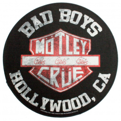 Motley Crue - \'Bad Boys Hollywood, CA\' Round Backpatch