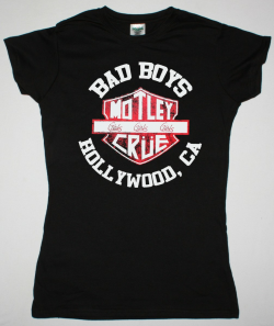 MOTLEY CRUE BAD BOYS NEW BLACK LADY T-SHIRT - Best Rock T-shirts