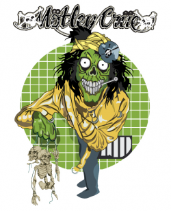 motley crue album - Vector Art Graphic Design