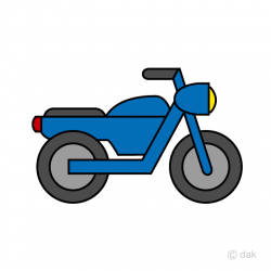 Simple Motorcycle Clipart Free Picture｜Illustoon