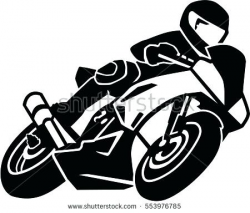 Motorcycle Clipart Black And White | Free download best Motorcycle ...