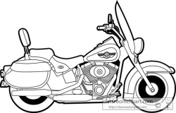 Motorcycle Cruiser Clipart Black And White & Free Clip Art Images ...