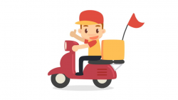 Clipart Delivery Man On Bike & Free Clip Art Images #27628 ...