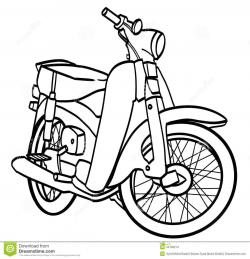 Motorcycle Outline Drawing at PaintingValley.com | Explore ...