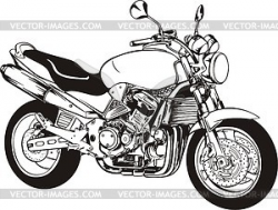 Motorcycle - royalty-free vector clipart