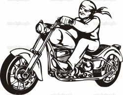 Motorcycle Clipart Black And White | Free download best Motorcycle ...
