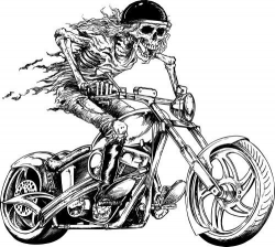 Ridin Skull | SVG Cut Files in 2019 | Biker tattoos, Motorcycle ...