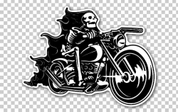Motorcycle Skull Sticker Skeleton Bicycle PNG, Clipart, Automotive ...