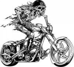 Skeleton Riding Motorcycle Clip Art | Buy Now and Download | recipes ...