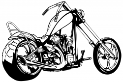 Motorcycle black and white vintage motorcycle clipart black and ...