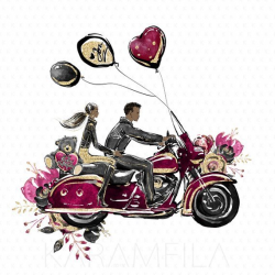 Motorcycle wedding clipart 7 » Clipart Portal