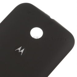 For Motorola Moto E XT1021 Battery Door Replacement - Black - With Logo -  Grade S+