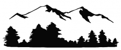 Mountain black and white mountain clip art black and white free ...