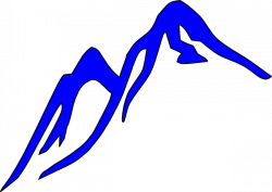 Blue Topped Mountain Clip Art at Clker.com - vector clip art online ...