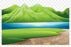 Books Clipart Mountain - Green Mountain Background Hd Clipart, HD ...