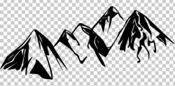 Landscape Mountain PNG, Clipart, Angle, Art, Black, Black And White ...