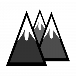 Mountain black and white mountains mountain clipart black and white ...