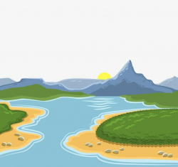 Mountains and river clipart 7 » Clipart Portal