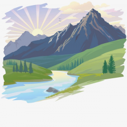 Mountain scenery clipart 6 » Clipart Portal