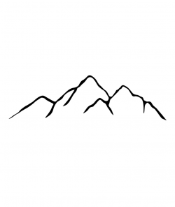 Simple Mountain Sketch at PaintingValley.com | Explore collection of ...