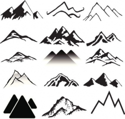 A variety of mountains landscapes. | Tattoo | Mountain tattoo ...