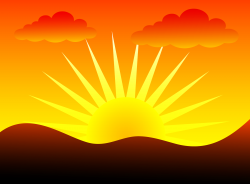 Mountain sunrise clipart - Clip Art Library