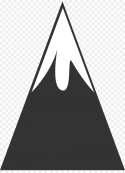 Mountain, Black, Triangle, transparent png image & clipart free download