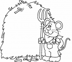 mouse and hay | Carson dellosa clipart | Coloring books ...