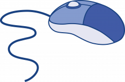 Blue Computer Mouse - Free Clip Art | Clip art, Computer ...