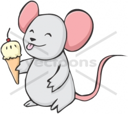 Happy MOUSE cartoon licking ice cream - Animals - Buy Clip ...