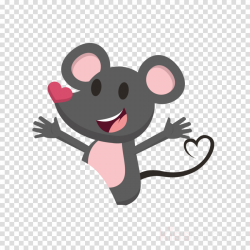 Cartoon, Pink, Mouse, transparent png image & clipart free download