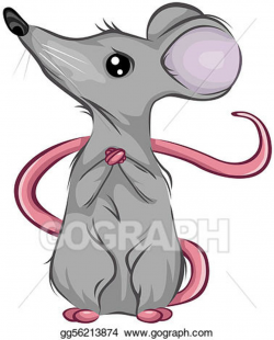 Stock Illustration - Scared mouse. Clip Art gg56213874 - GoGraph