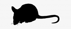 Mouse Silhouette Sidewasy, Mouse Clip Art Silhouette - Mouse ...
