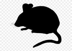 Cute Mouse Silhouette - Mouse Silhouette Transparent Background ...