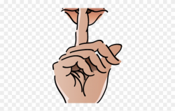 Hand Over Mouth Shh Clipart (#770315) - PinClipart