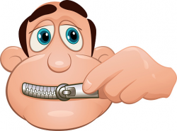 Zipper in your mouth clipart - Clip Art Library