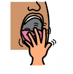 Hand Over Mouth Drawing | Free download best Hand Over Mouth Drawing ...