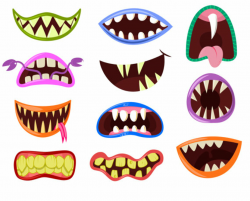 Monster mouth clip art clipart halloween cute - ClipartPost