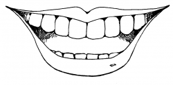 Smile Mouth Clipart Black And White | Writings and Essays Corner